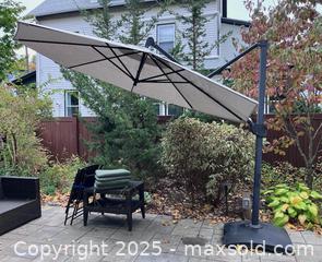 MaxSold Auction: Crate&Barrel Cantilevered Outdoor Umbrella  - Arlington (Massachusetts, USA) PARTNER MANAGED Estate Sale Online Auction - Teel Street
