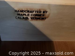 MaxSold Auction: Handcrafted Maple Corner Woodworks &#34;Horizon&#34; Dresser - Arlington (Massachusetts, USA) PARTNER MANAGED Estate Sale Online Auction - Teel Street
