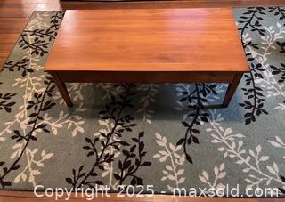 MaxSold Auction: Maple Coffee Table and Area Rug - Arlington (Massachusetts, USA) PARTNER MANAGED Estate Sale Online Auction - Teel Street
