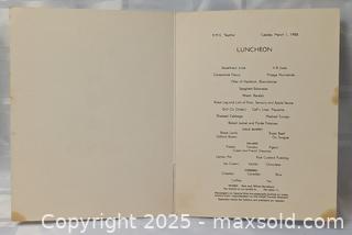MaxSold Auction: 1955 CUNARD BOAT LUNCH MENU - Kingston (Ontario, Canada) SELLER MANAGED Downsizing Online Auction - Rosemund Crescent