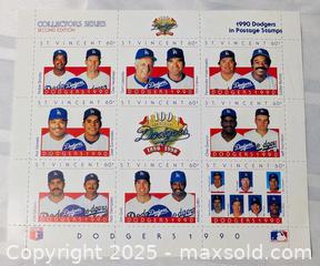 MaxSold Auction: 1990 LA DODGERS BASEBALL STAMP SET - Kingston (Ontario, Canada) SELLER MANAGED Downsizing Online Auction - Rosemund Crescent
