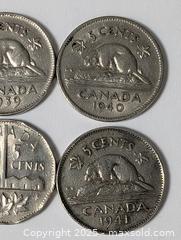 MaxSold Auction: OLDER CANADIAN NICKEL LOT OF 4 - Kingston (Ontario, Canada) SELLER MANAGED Downsizing Online Auction - Rosemund Crescent