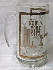 MaxSold Auction: VINTAGE NEW YORK CITY GLASS MUG - TWIN TOWERS - Kingston (Ontario, Canada) SELLER MANAGED Downsizing Online Auction - Rosemund Crescent
