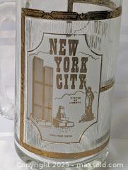 MaxSold Auction: VINTAGE NEW YORK CITY GLASS MUG - TWIN TOWERS - Kingston (Ontario, Canada) SELLER MANAGED Downsizing Online Auction - Rosemund Crescent