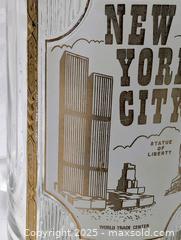 MaxSold Auction: VINTAGE NEW YORK CITY GLASS MUG - TWIN TOWERS - Kingston (Ontario, Canada) SELLER MANAGED Downsizing Online Auction - Rosemund Crescent