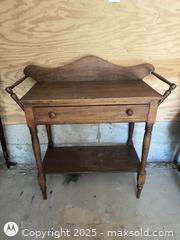 MaxSold Auction: Antique walnut wash stand  - Loyalist (Ontario, Canada) SELLER MANAGED Estate Sale Online Auction - County Road 2