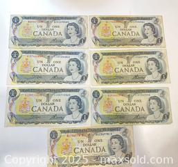 MaxSold Auction: Canadian One Dollar Bill Lot - St. Catharines (Ontario, Canada) SELLER MANAGED Estate Sale Online Auction - Monique Crescent