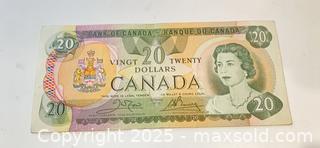 MaxSold Auction: Canadian Twenty Dollar Bill from the 1969-1979 Scenes of Canada Series  - St. Catharines (Ontario, Canada) SELLER MANAGED Estate Sale Online Auction - Monique Crescent