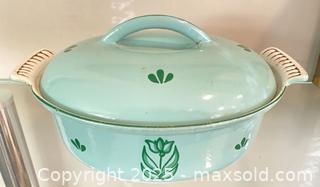 MaxSold Auction: DRU Holland Enamel Cast Iron Dutch Oven  - St. Catharines (Ontario, Canada) SELLER MANAGED Estate Sale Online Auction - Monique Crescent