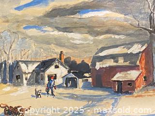 MaxSold Auction: Original Canadian Artist John Blanchard Watercolour and Ink - St. Catharines (Ontario, Canada) SELLER MANAGED Estate Sale Online Auction - Monique Crescent