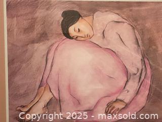 MaxSold Auction: R.C. Gorman 1987 Lady Snoozing  - St. Catharines (Ontario, Canada) SELLER MANAGED Estate Sale Online Auction - Monique Crescent