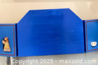 MaxSold Auction: Vintage 1980&#39;s Folk Art Fold Out Nativity Stage Wood. Hand Painted and Carved. From the Estate of Niagara Artist George Sanders  - St. Catharines (Ontario, Canada) SELLER MANAGED Estate Sale Online Auction - Monique Crescent