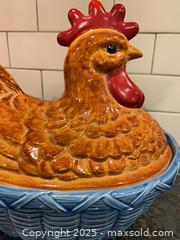 MaxSold Auction: Vintage Arnel Pottery Rooster Chicken Ceramic Egg Keeper - St. Catharines (Ontario, Canada) SELLER MANAGED Estate Sale Online Auction - Monique Crescent