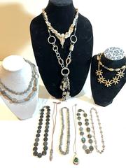 MaxSold Auction: 12 Necklaces, grays, blacks, silver &#38; gold - Port Townsend (Washington, USA) PARTNER MANAGED Estate Sale Online Auction - Rosewood Street