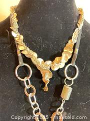 MaxSold Auction: 12 Necklaces, grays, blacks, silver &#38; gold - Port Townsend (Washington, USA) PARTNER MANAGED Estate Sale Online Auction - Rosewood Street