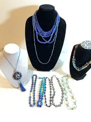 MaxSold Auction: 13 necklaces in blues - Port Townsend (Washington, USA) PARTNER MANAGED Estate Sale Online Auction - Rosewood Street