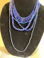 MaxSold Auction: 13 necklaces in blues - Port Townsend (Washington, USA) PARTNER MANAGED Estate Sale Online Auction - Rosewood Street