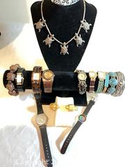 MaxSold Auction: 9 Unique watches, 4 bracelets and one necklace - Port Townsend (Washington, USA) PARTNER MANAGED Estate Sale Online Auction - Rosewood Street