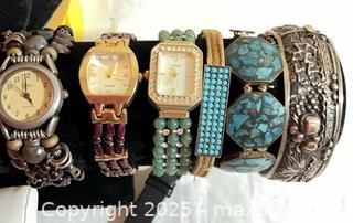 MaxSold Auction: 9 Unique watches, 4 bracelets and one necklace - Port Townsend (Washington, USA) PARTNER MANAGED Estate Sale Online Auction - Rosewood Street