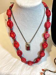 MaxSold Auction: African Beads, large and small coral necklaces - Port Townsend (Washington, USA) PARTNER MANAGED Estate Sale Online Auction - Rosewood Street
