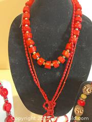MaxSold Auction: African Beads, large and small coral necklaces - Port Townsend (Washington, USA) PARTNER MANAGED Estate Sale Online Auction - Rosewood Street