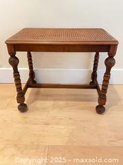 MaxSold Auction: Antique Berkey and Gay Cane Bench and Lamp - Port Townsend (Washington, USA) PARTNER MANAGED Estate Sale Online Auction - Rosewood Street