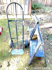 MaxSold Auction: Hand truck and Sawhorses - Port Townsend (Washington, USA) PARTNER MANAGED Estate Sale Online Auction - Rosewood Street
