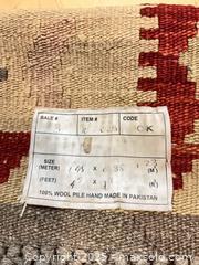 MaxSold Auction: Handmade Wool Throw Rug from Pakistan - Port Townsend (Washington, USA) PARTNER MANAGED Estate Sale Online Auction - Rosewood Street