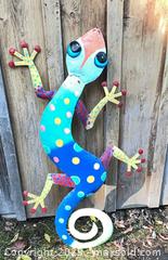 MaxSold Auction: Large Painted Metal Gecko - Port Townsend (Washington, USA) PARTNER MANAGED Estate Sale Online Auction - Rosewood Street