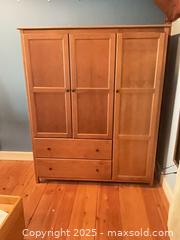 MaxSold Auction: Large Wood Wardrobe made by Grain - Port Townsend (Washington, USA) PARTNER MANAGED Estate Sale Online Auction - Rosewood Street