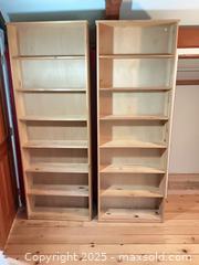 MaxSold Auction: Matching set of Tall Pine Bookcases - Port Townsend (Washington, USA) PARTNER MANAGED Estate Sale Online Auction - Rosewood Street