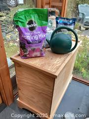 MaxSold Auction: Wooden storage chest, plant amendments  - Port Townsend (Washington, USA) PARTNER MANAGED Estate Sale Online Auction - Rosewood Street