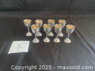 MaxSold Auction: STERLING SILVER Stemmed Liqueur Goblets  - Flesherton (Ontario, Canada) PARTNER MANAGED Downsizing Online Auction - Road 160