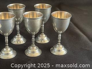 MaxSold Auction: STERLING SILVER Stemmed Liqueur Goblets  - Flesherton (Ontario, Canada) PARTNER MANAGED Downsizing Online Auction - Road 160