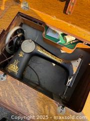 MaxSold Auction: Singer Cabinet Sewing Machine in Oak Cabinet - Southborough (Massachusetts, USA) SELLER MANAGED Estate Sale Online Auction - Northboro Road