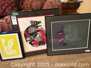 MaxSold Auction: Art Work (3) - Saanich (British Columbia, Canada) PARTNER MANAGED Moving Online Auction - Annabern Crescent