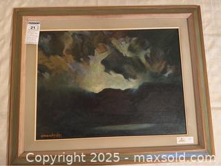MaxSold Auction: Oil Painting - Saanich (British Columbia, Canada) PARTNER MANAGED Moving Online Auction - Annabern Crescent