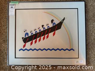 MaxSold Auction: Serigraph Print - Saanich (British Columbia, Canada) PARTNER MANAGED Moving Online Auction - Annabern Crescent