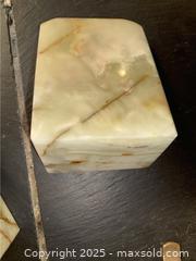 MaxSold Auction: Stone Chess Set And Book Ends - Saanich (British Columbia, Canada) PARTNER MANAGED Moving Online Auction - Annabern Crescent