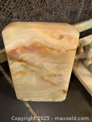 MaxSold Auction: Stone Chess Set And Book Ends - Saanich (British Columbia, Canada) PARTNER MANAGED Moving Online Auction - Annabern Crescent