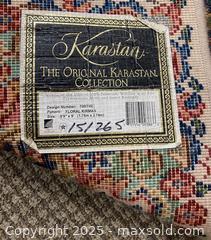 MaxSold Auction: HUGE Karastan Floral Kirman Area Rug #700/742, Wool Karastan Carpet 5&#39;9&#34; x 9&#39; Original Collection 700 Series, Vintage Discontinued - Los Altos (California, USA) SELLER MANAGED Estate Sale Online Auction - Holt Avenue