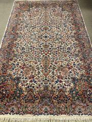 MaxSold Auction: HUGE Karastan Floral Kirman Area Rug #700/742, Wool Karastan Carpet 5&#39;9&#34; x 9&#39; Original Collection 700 Series, Vintage Discontinued - Los Altos (California, USA) SELLER MANAGED Estate Sale Online Auction - Holt Avenue