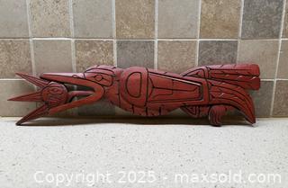 MaxSold Auction: RARE Vintage Eddie Apodaca Squamish Nations Wood Carving - Los Altos (California, USA) SELLER MANAGED Estate Sale Online Auction - Holt Avenue