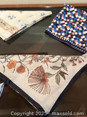 MaxSold Auction: Vintage Assorted Scarves &#38; Handkerchiefs Tory Burch Silk and more! - Los Altos (California, USA) SELLER MANAGED Estate Sale Online Auction - Holt Avenue