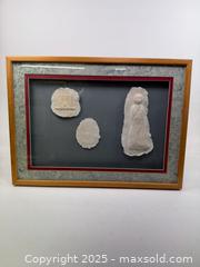 MaxSold Auction: New Mexican artist John Saunders Set of 3 Cast Paper Sculptures Framed Indigenous American  - Concord (California, USA) SELLER MANAGED Estate Sale Online Auction - Landana Drive