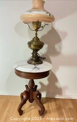 MaxSold Auction: Victorian Table and Lamp - Port Townsend (Washington, USA) PARTNER MANAGED Moving Online Auction - Highland Loop