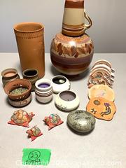 MaxSold Auction: Lot of Mixed Southwestern-Style Pottery &#38; Ceramic Home Décor - Markham (Ontario, Canada) PARTNER MANAGED Downsizing Online Auction - Henderson Avenue