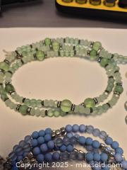 MaxSold Auction: Pale Aqua/Light Blue Statement Necklaces - Lot of 3 - Markham (Ontario, Canada) PARTNER MANAGED Downsizing Online Auction - Henderson Avenue