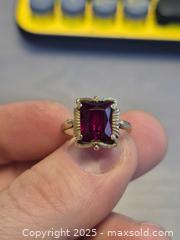 MaxSold Auction: Vintage 10K Gold Ring with Synthetic Ruby, US 6.5 - Markham (Ontario, Canada) PARTNER MANAGED Downsizing Online Auction - Henderson Avenue
