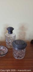 MaxSold Auction: Antique Silver Topped Crystal Scent Bottles &#38; Dish Set - North Vancouver (British Columbia, Canada) PARTNER MANAGED Estate Sale Online Auction - Seymour Boulevard